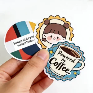 Dishwasher Safe Vinyl Stickers Custom Waterproof Printing Label for Smooth Clean and Dry Surface