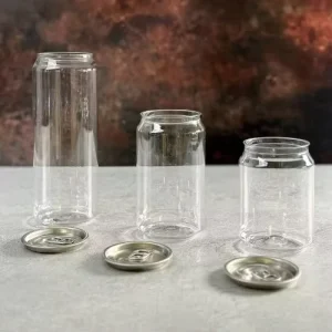 Disposable Eco Friendly for PET Plastic Bottles & Cans with Pull Ring Aluminum Lid for Coffee Soda Milk Tea Juice Custom Logo