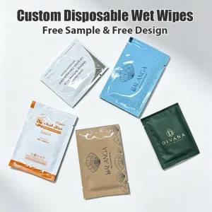 Disposable Non-Woven Portable Mini Single-Piece Individually Wrapped Cleaning Wet Wipes