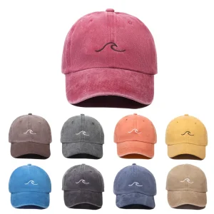 Distressed 6 Panels Dad Baseball Cap Custom Embroidery Logo Vintage Washed Denim Twill Adjustable Street