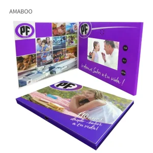 Diy Custom Paper Size Digital Video Player Book A4 Greeting Card A5 LCD Screen Video Brochure for Company Advertisement