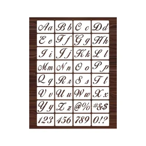 Diy Mylar Pet Plastic Custom Decorative Painting Drawing Template Alphabet Stencils