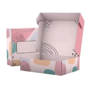 Double Side Printed Luxury Shipping Mailer Box for Clothing Food Cosmetic Paper Board Packaging Box Custom Logo Printed