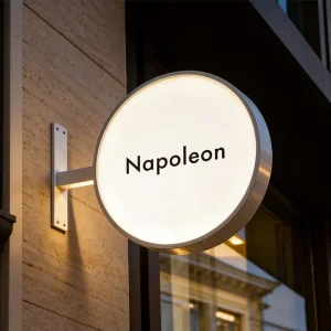 Double Sided Rotating Aluminum Light Boxes WhiteBlack Salon Outdoor Waterproof Advertising Sign Display