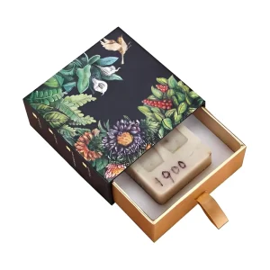 Dual Color Matching Outer Wrapper Design Luxury Wellness Bar Soap Presentation Soap Box