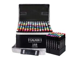 Dual Tip Alcohol Based Art Markers Set with Carry Bag Permanent Drawing Pens for Artist Sketching Illustration Design
