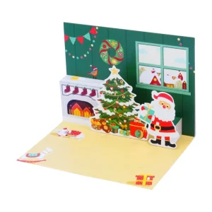 Durable Luxury Greeting Cards with Gold Foil Stamping Embossed Pattern Custom Cover Design and Personalized Message Printing