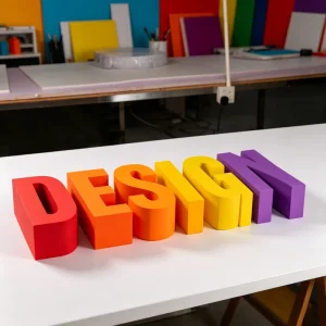 Durable Metal Spray Painted 3D Letter Sign for Indoor and Outdoor Advertising and Display Use