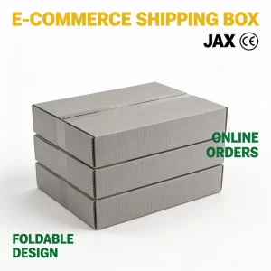 E commerce Portable Corrugated Cardboard Shipping Box Matt Lamination Embossing Foldable Packaging for Online Orders