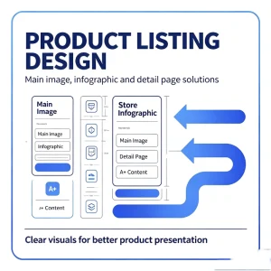 E commerce Product Vector Infographic and Detail Page Graphic Design