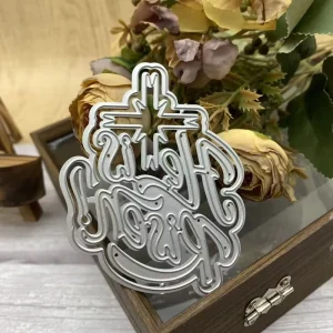 Easter Alphabet Metal Die Cut Embossing Template Tool for DIY Scrapbooking Cardmaking and Photo Album Craft Decoration