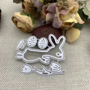 Easter Bunny Metal Cutting Die Template for Scrapbooking DIY Photo Album Stamps Card Making Dies Scrapbooking and Embossing