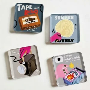 Eco Friendly Acrylic Fridge Magnet Strong Magnetic Sticker Personalized Design Logo Image for Business Promotional Products