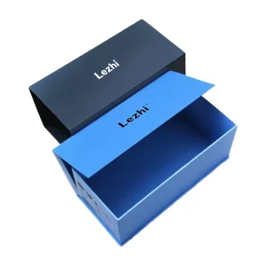 Eco Friendly Custom Logo Book Style Folder Box Magnetic Closure Waterproof High-End Recyclable Paper Packaging