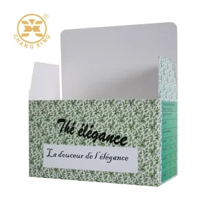 Eco-Friendly Custom Outer Packaging Box Recycled Materials Reusable White Paperboard Herbal Green Tea Filter Bag Logo