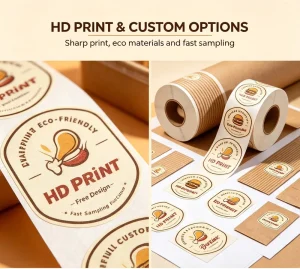 Eco Friendly Durable Glossy Holographic PVC Vinyl Adhesive Stickers Craft Customizable Food Grade Oil Proof Waterproof