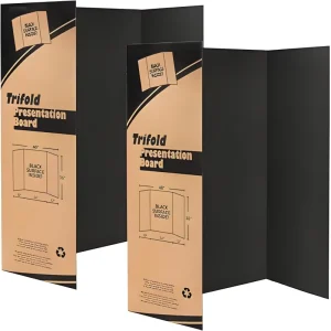 Eco Friendly Durable Tri Fold Board PP Material Smooth Writing Surface Custom Size for School and Event Displays
