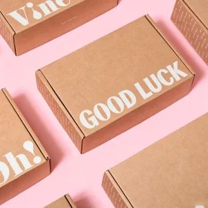 Eco Friendly Ecommerce Natural Minimalist Custom Logo Shipping Box Packing Mailer Packaging Box Mystery Boxes Gift Box