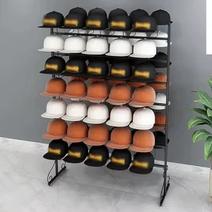 Eco Friendly Freestanding Hat Display Rack Floor Stand For Tradeshow Exhibition Custom Order For Retail Stores