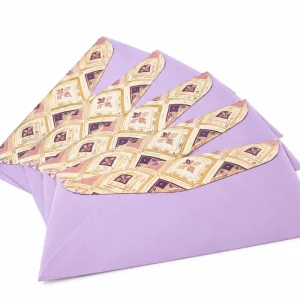 Eco Friendly Kraft Paper Money Envelope Self Adhesive Seal DL Size Red Packet for Birthday Party Celebration