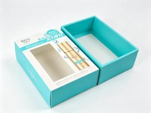 Eco Friendly Kraft Paper Rigid Drawer Jewelry Storage Gift Packaging Box with Magnetic Closure Embossing & Matt Lamination
