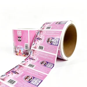 Eco-Friendly OEM Vinyl Waterproof Strong-Adhesive Labels Tear-Resistant CMYK/PMS Color Custom Packaging