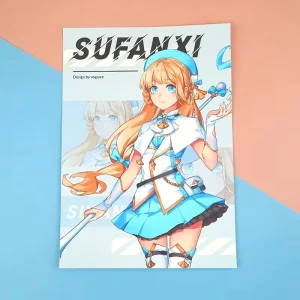 Eco-Friendly Offset Printed Paper Scroll Posters with Anime Cartoon Logos Custom Design