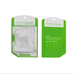 Eco Friendly PET Trapped Cardboard Double Blister Slide Card Tray Packaging