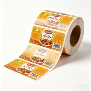 Eco Friendly Recyclable Waterproof Oil Proof Vinyl Self Adhesive Printed Product Labels Full Color Roll Stickers