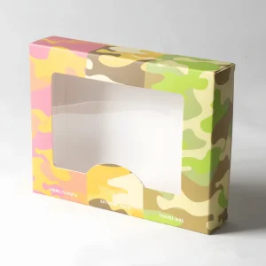 Eco Friendly Recycled Paper Aircraft Box for Packaging Custom Window Gift Box with Full Color Print Embossing Waterproof Design