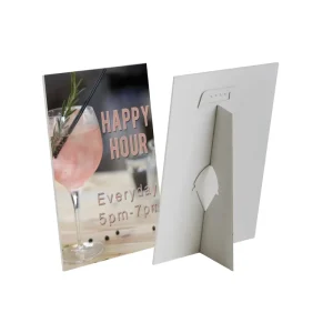 Eco-Friendly Waterproof PVC Foam Board Tabletop Sign Freestanding Easel Countertop Display Customizable Size