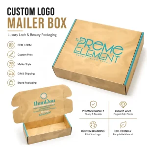 Eco Mailer Corrugated Paper Custom Logo Printed Gift Shipping Mailing Packaging Box for Skincare Beauty Cloth Packing