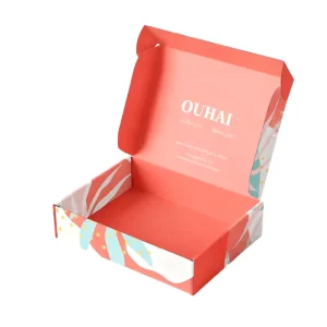 Eco Mailer Corrugated Paper Custom Logo Printed Gift Shipping Mailing Packaging Box for Skincare Beauty Cloth Packing