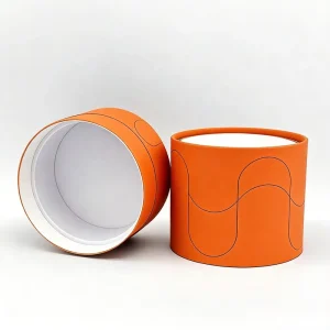 Eco Material Product Round Packaging Cosmetic Containers Cylinder Packaging Can Food Boxes Paper Tube For Tea Coffee Wine