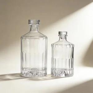 Eco friendly 500ml 1000ml Custom Color Cylinder Glass Spirit Liquor Bottle Whiskey Vodka Tequila Brandy Gin Crown Cap Custom