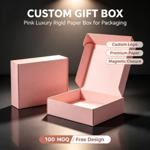 Eco friendly Custom Corrugated Cardboard Gift Box for Luxury Perfume High end Matt Lamination & Embossing Printed Design