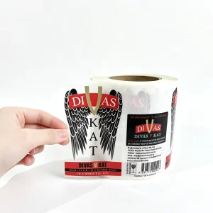 Eco friendly Custom Design Transparent Vinyl Adhesive Label Stickers with Waterproof and Tear resistance for Food Packaging