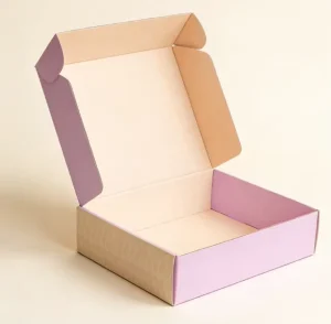 Ecological Mail Corrugated Paper Customized Logo Printing Gift Transportation Skin Care Beauty Fabric Packaging