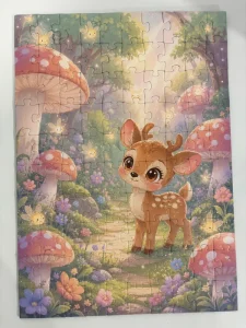 Educational Toys Custom Design DIY Cartoon Illustration 100 Piece Jigsaw Puzzle 35*25CM for Kids Toddler Friendly