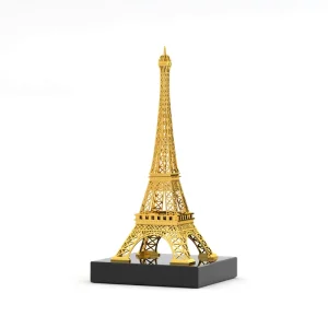 Eiffel Tower Gift Set Gold Plated Metal Awards Trophy Premium Quality Iconic Design