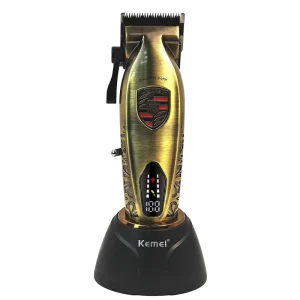 Electric Hair Clipper KM-2230 10W Brushless Motor All Metal Body with Charging Base