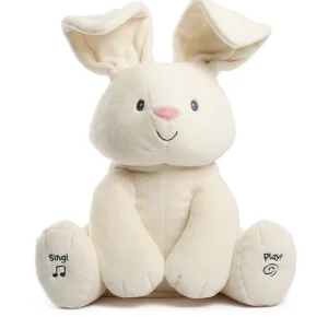 Electronic Plush Bunny Stuffed Rabbit Animal Plush Toy Electronic Comforting Bunny Singing Bunny Animated Plush Stuffed Animal