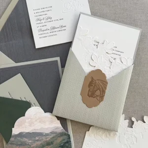 Elegant Complete Wedding Invitation Suite Custom Design Low MOQ for Wedding Venues and Worldwide B2B Resellers