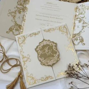 Elegant Embossed Wedding Invitation Suite Bulk Order for Wedding Venues