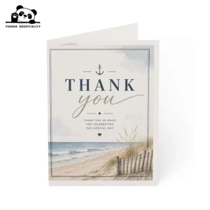 Elegant High Quality Hand Paper Printing Custom Lettered Heart Birthday Festival Greeting Postcard Thank You Cards