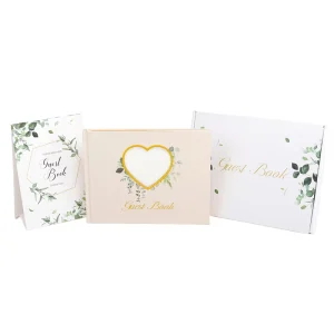 Elegant Linen Wedding Reception Guest Book With Pen And Table Sign