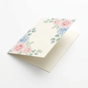 Elegant Watercolor Floral Greeting Cards Romantic Hand-painted Flower Design Cards for Mother’s Day Wedding Valentine’s Day Gift