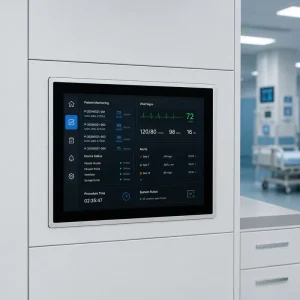 Embedded 15 Inch Touch Screen Monitor IP65 Protection Sturdy Structure High Definition Industrial Visual Display