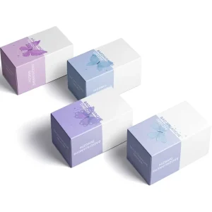 Embossed Folding Cosmetic Paper Box Custom Print Packaging Carton for Face Cream Essential Oil