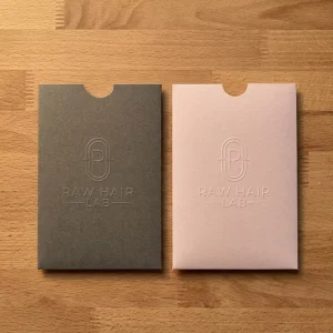Embossed Logo Matt White Art Paper Custom Paper White Envelopes With Thank You Card For Fashion Brand